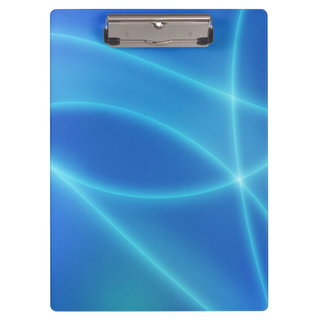 Porte-bloc Lignes Abstraites bleues (Devant)