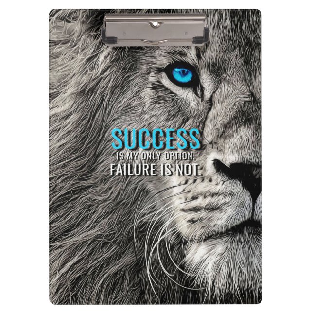 Porte-bloc Lion Lover Success est ma seule option (Devant)