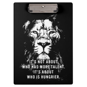 Porte-bloc Lion - Mots Motivationnels - Inspiration