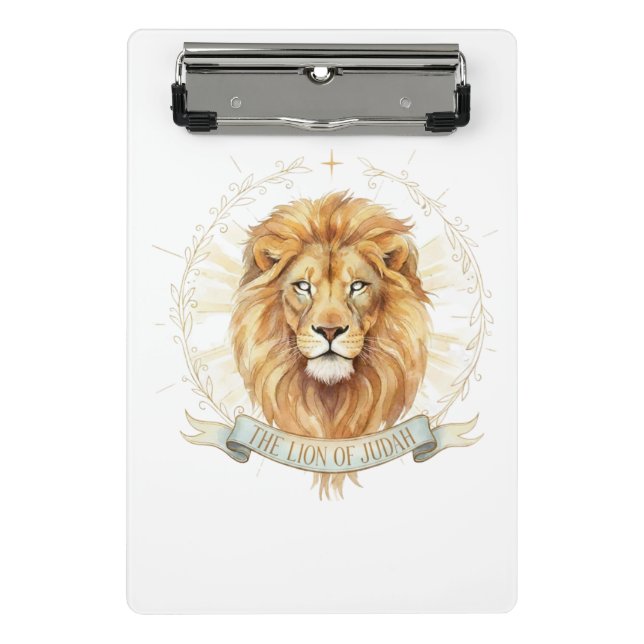 Porte-bloc Lion of Judah Mini Clipboard - 6" x 9" Christian  (Devant)