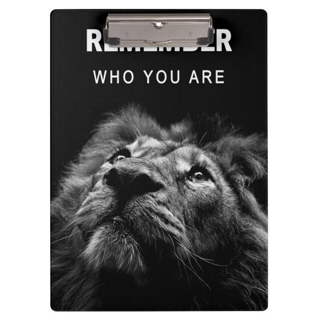 Porte-bloc Lion Se Rappelle Qui Vous Êtes (Devant)