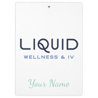 Porte-bloc Liquid Wellness + IV Clipboard - Personalized