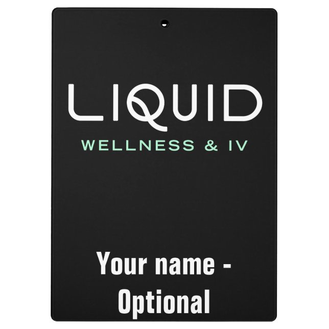 Porte-bloc Liquid Wellness & IV - Noir (Dos)