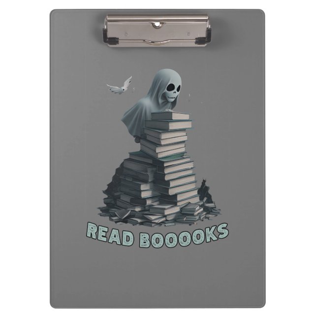 Porte-bloc Lire les livres, Ghost lecture livres (Devant)