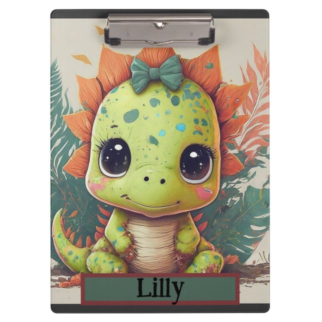 Porte-bloc Little Dino Explorer : Roar with Confiance! (Devant)