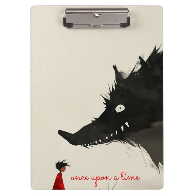 Porte-bloc Little Red Riding Hoos & Evil Wolf (Devant)