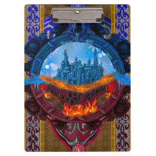 Porte-bloc Livre de conte de fées enchanté antique I