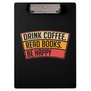 Porte-bloc Livres - Buvez du café, lisez des livres, Cadeau p