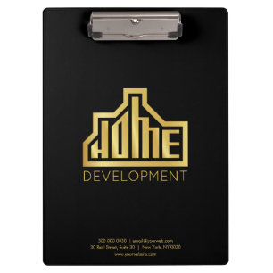 Porte-bloc Logo de développement résidentiel moderne Immobili