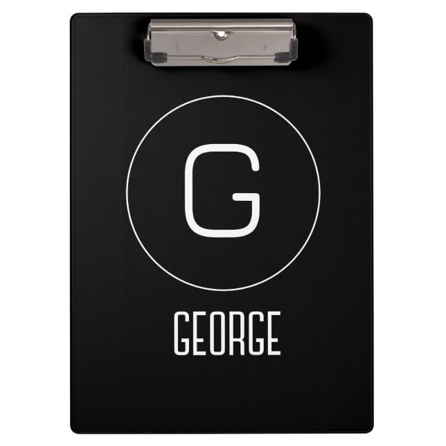 Porte-bloc Logo de nom personnel personnalisable (Devant)