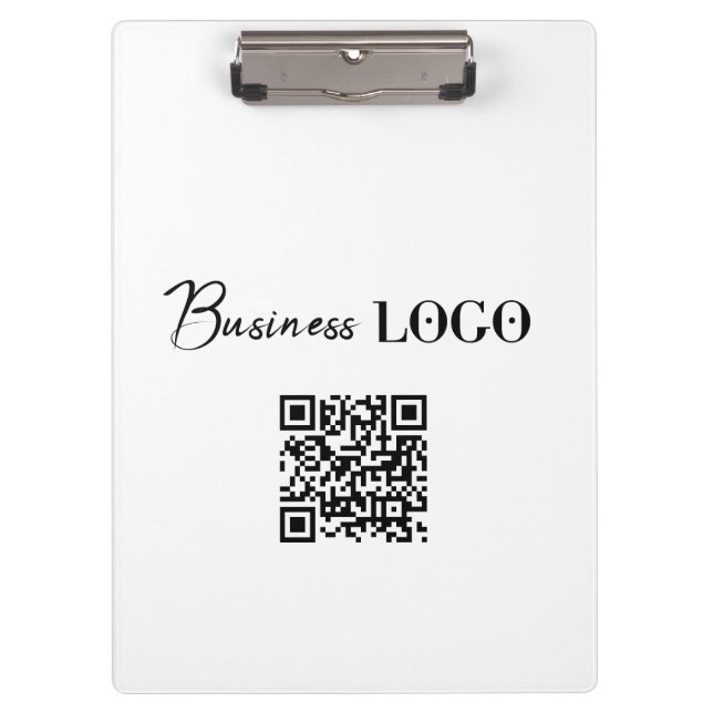 Porte-bloc Logo d'entreprise Code QR promotionnel de la socié (Devant)