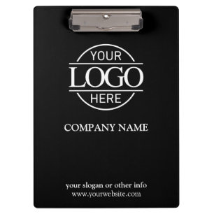 Porte-bloc Logo d'entreprise minimaliste personnalisé Black C