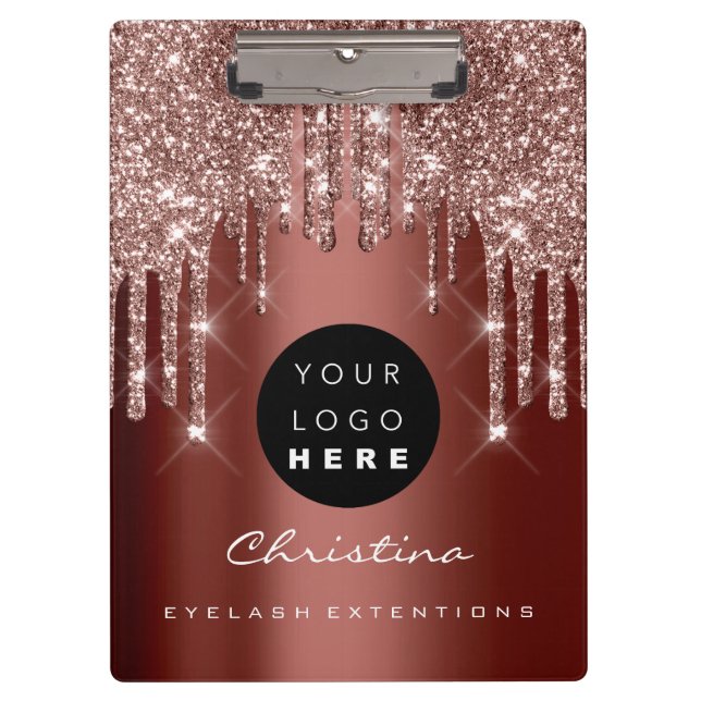 Porte-bloc Logo du Rose de l'organisateur d'événements de maq (Devant)