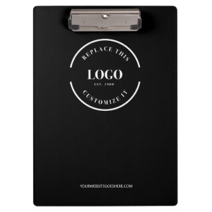 Porte-bloc Logo minimaliste Marqué personnalisé logo blanc su