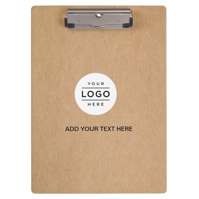Porte-bloc Logo personnalisé Couverture Kraft (Devant)