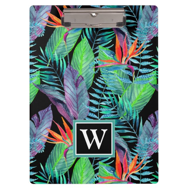 Porte-bloc L'oiseau d'aquarelle du paradis | ajoutent votre (Devant)