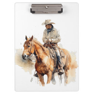 Porte-bloc Lone Horizon Aquarelle Ranger, personnalisé