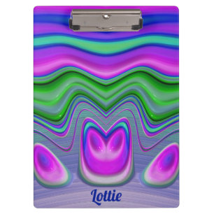 Porte-bloc LOTTIE ~ 3D! Rose, Violet, Vert, Bleu