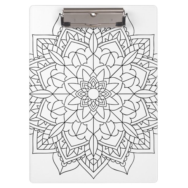 Porte-bloc Lotus Flower Mandala (Devant)