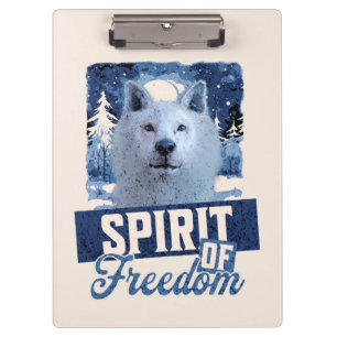 Porte-bloc Loup Arctique Esprit de liberté Création faunique