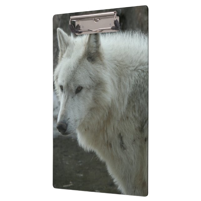 Porte-bloc Loup blanc (Gauche)
