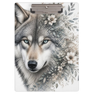 Porte-bloc Loup personnalisé