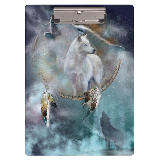 Porte-bloc Loups et Dreamcatcher (Devant)