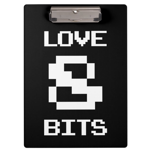 Porte-bloc Love 8 bits (Devant)