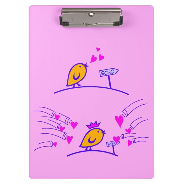 Porte-bloc LOVE ECHO - Comic Birds Tweetlercools 3 (Devant)