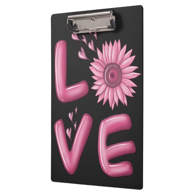 Porte-bloc Love Tournesol Rose (Gauche)