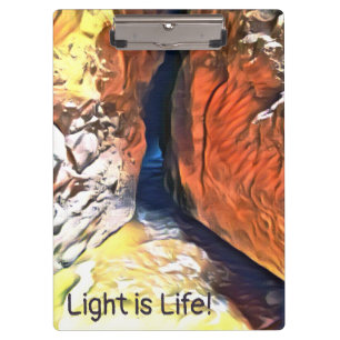 Porte-bloc Lumière à la fin d'une Crevasse sur la côte