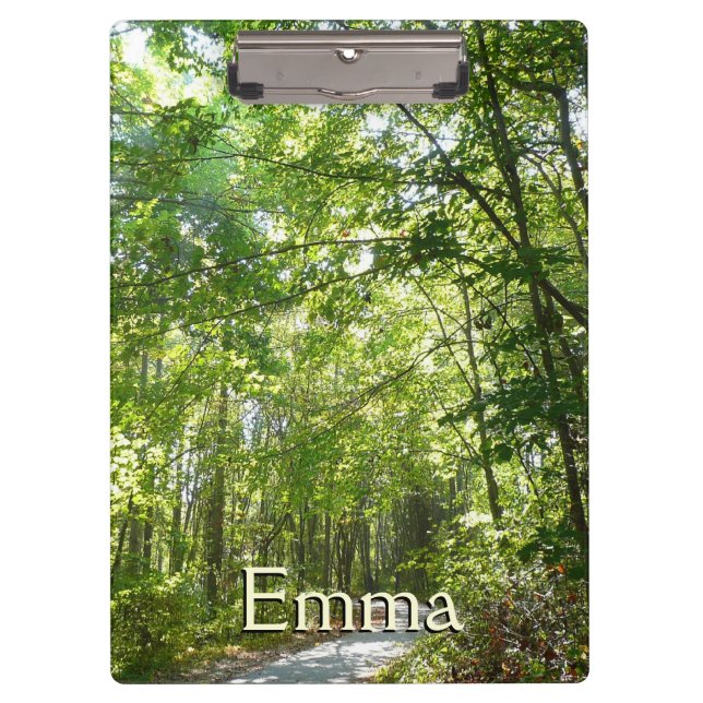 Porte-bloc Lumière du soleil sur le chemin en bois au Centenn (Devant)