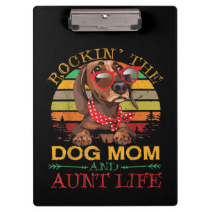Porte-bloc Lunettes Dachshund Rockin Chien Maman Cadeau Pour