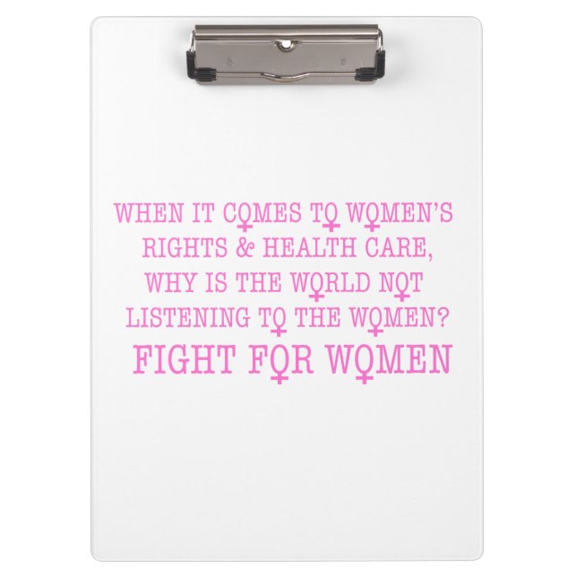 Porte-bloc Lutter pour les femmes (Devant)
