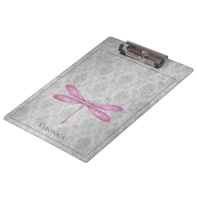 Porte-bloc Magenta Dragonfly Damas (Incliné)