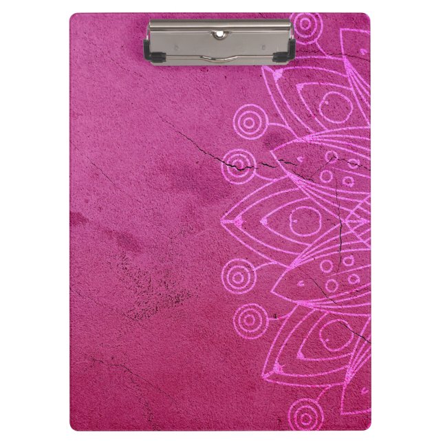 Porte-bloc Magenta Mandala Zen Rustic Corps Esprit Esprit (Devant)