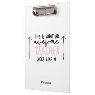 Porte-bloc Magnifique enseignant typographie moderne cadeau r