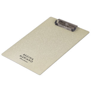 Porte-bloc Magnifique fond pailleté Champagne
