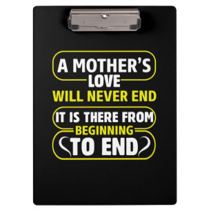 Porte-bloc Maman Art L'amour d'une mère Ne jamais finir