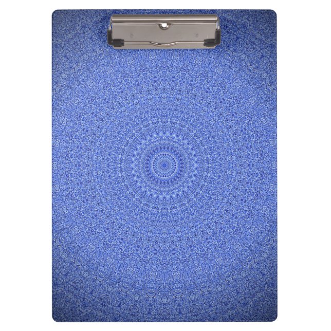 Porte-bloc Mandala bleu (Devant)