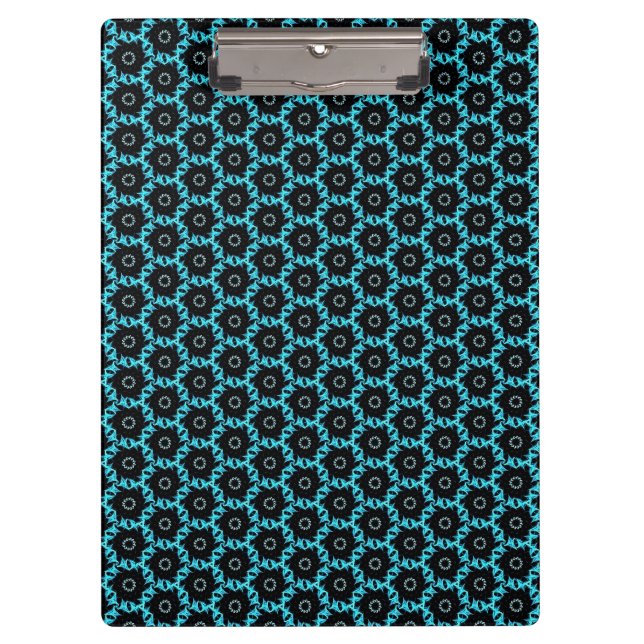 Porte-bloc Mandala bleu électrique (Devant)