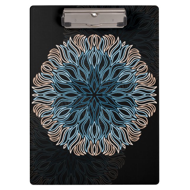 Porte-bloc Mandala de sable et de mer  (Devant)
