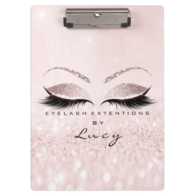 Porte-bloc Maquillage Artiste Beauté Lashes Parties scintilla (Devant)