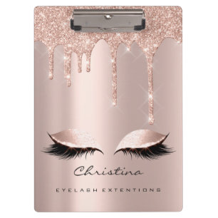 Porte-bloc Maquillage Artiste Brown Lashes de cire Étincelle