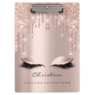 Porte-bloc Maquillage Artiste Brown Lashes de cire Étincelle