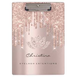 Porte-bloc Maquillage Artiste Lashes Spark Evénement Planner 