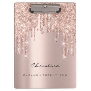 Porte-bloc Maquillage Artiste Lashes Spark Event Planner Rose