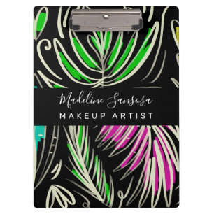 Porte-bloc Maquilleuse Bright Jungle Doodles Noir