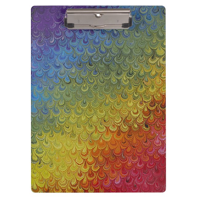 Porte-bloc Marbre arc-en-ciel (Devant)