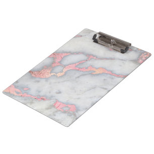 Porte-bloc Marbre de Parties scintillant Mermaid Rosegold